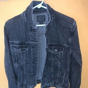 American Eagle Black Jean Jacket